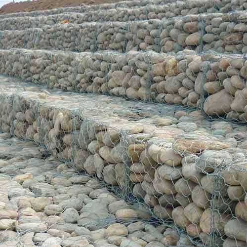 good supply wire basket rock retaining wall welded stone cage for gabions