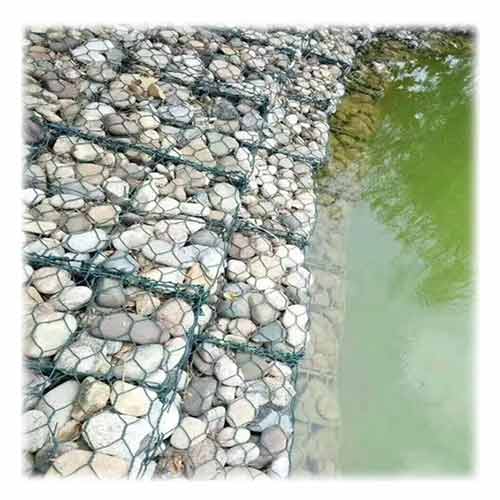 Heavy galvanized and Pvc coated gabion basket river bank protection gabion mesh for sale