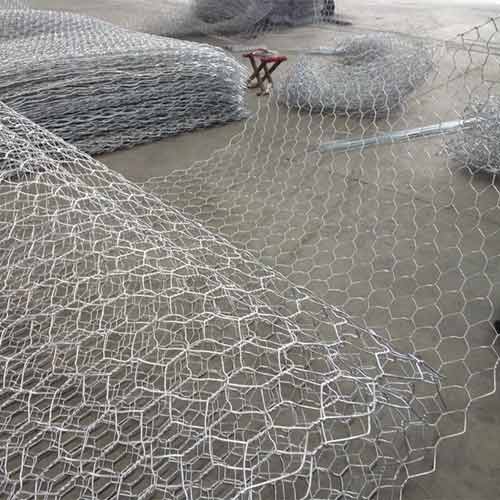 80X100 mm Hole Gabion Box Stone Cage/ Galvanized Hexagonal Gabion Netting