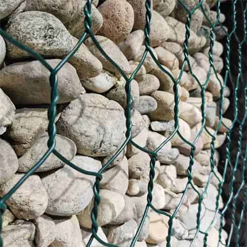 Galvanized Double Twisted Gabion Wire Mesh Baskets Wear and Abrasion Resistance